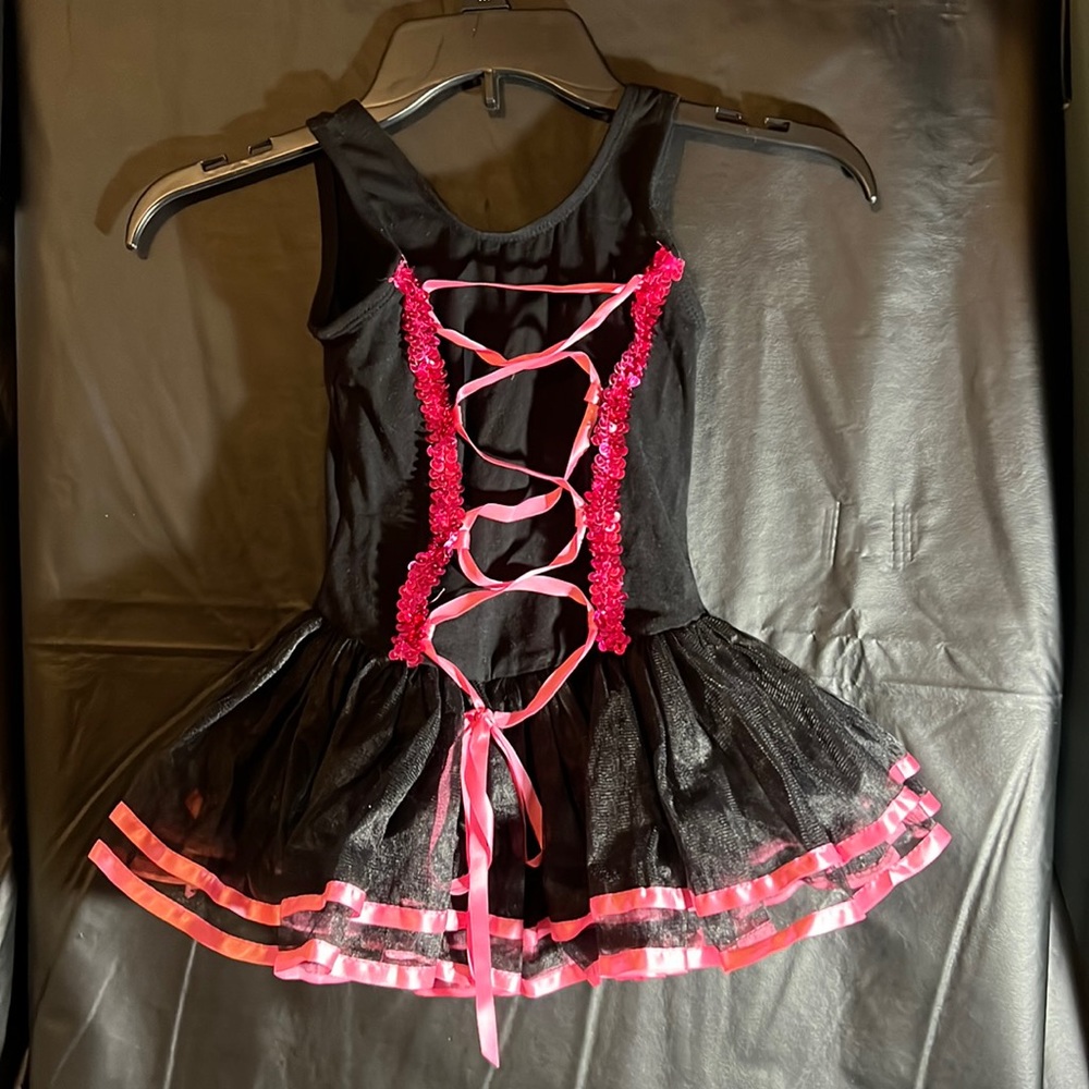 Black and fuchsia ballet dance costume NWOT